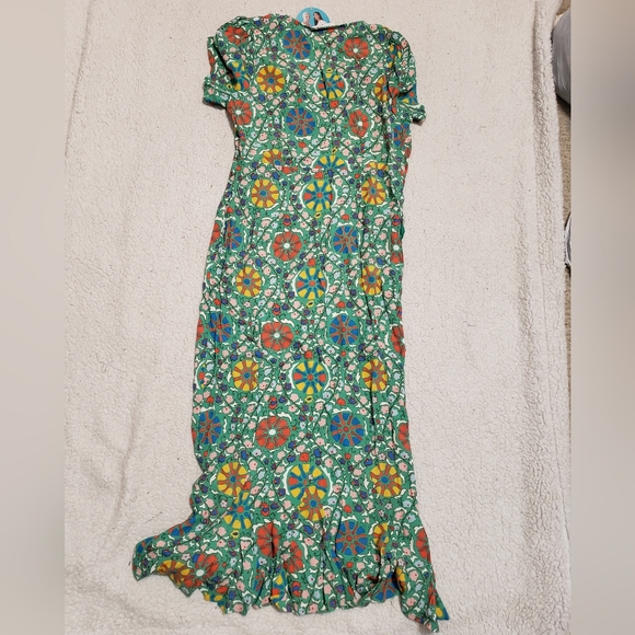 RHODE x Target Women's Zinnia Floral Print Short Sleeve Midi Dress - Picture 5 of 13